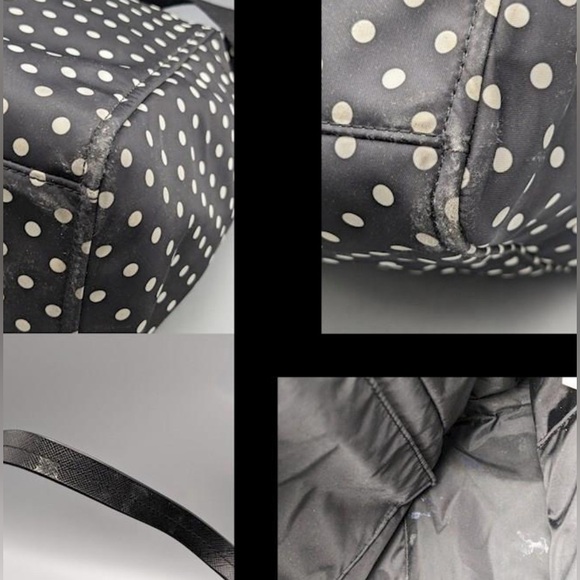 Kate Spade Black & White Polka Dotted Diaper Bag - Picture 4 of 12